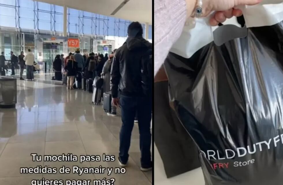Video: mostró su truco para no pagar equipaje extra en los vuelos y muchos usuarios ya la imitan