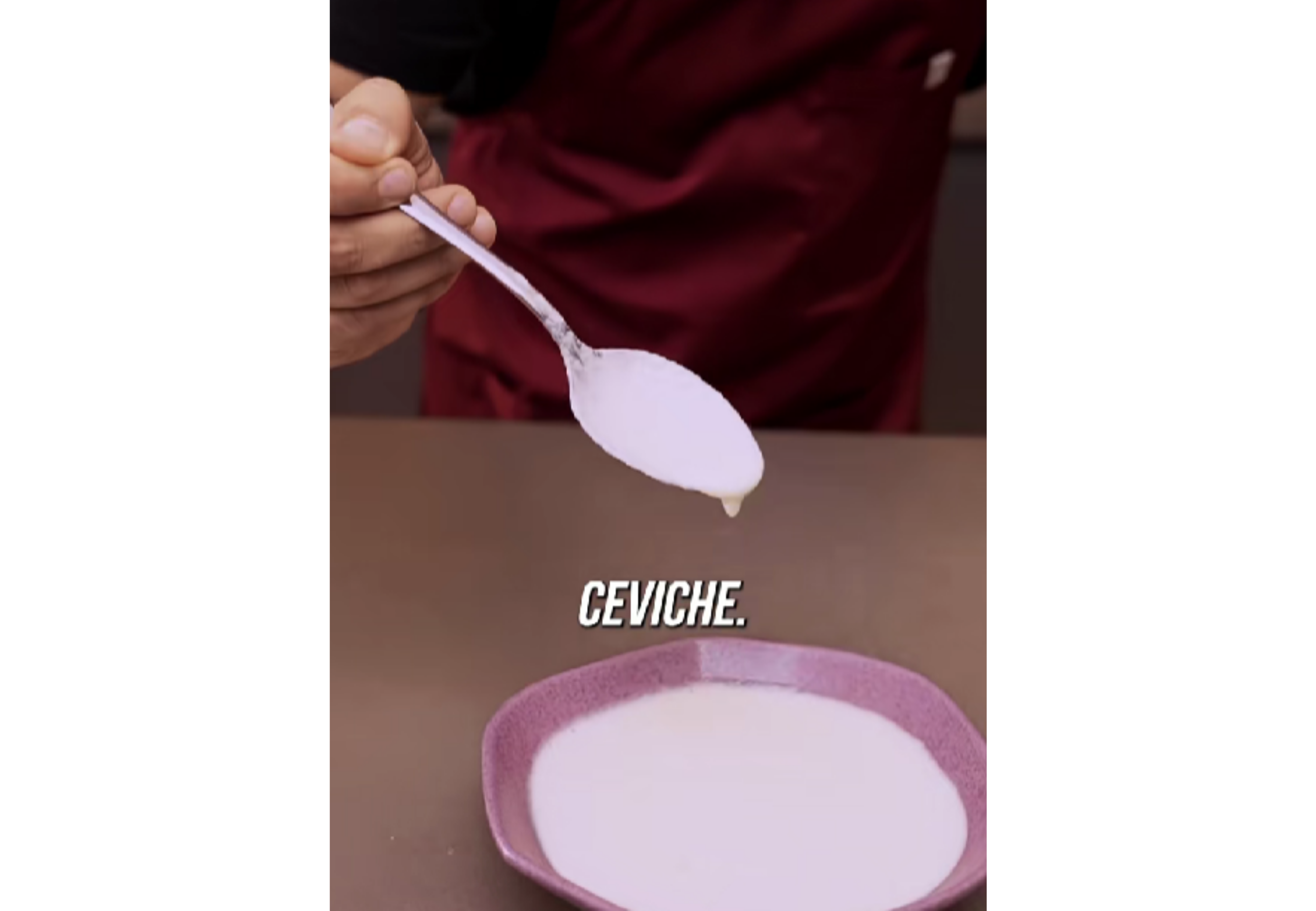 Leche de tigre casera.