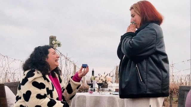 Agustina Cabaleiro le propuso casamiento a su novia Maki Giménez, en una bodega de Mendoza.