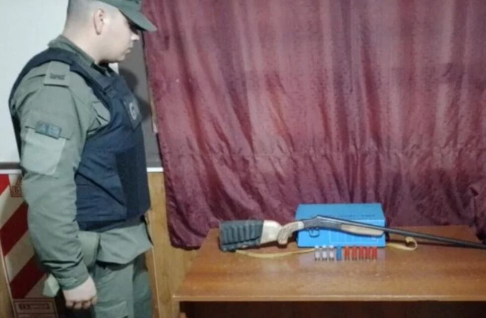 Secuestran un arma en un camino vecinal de San Pedro