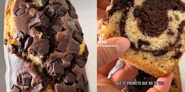 Budín marmolado de Chocolate.