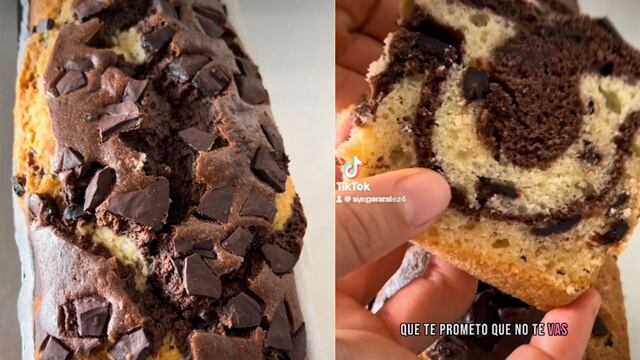 Budín marmolado de Chocolate.
