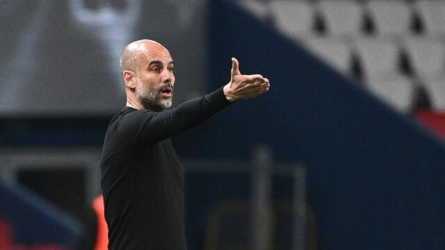 Pep Guardiola, entrenador de Manchester City.