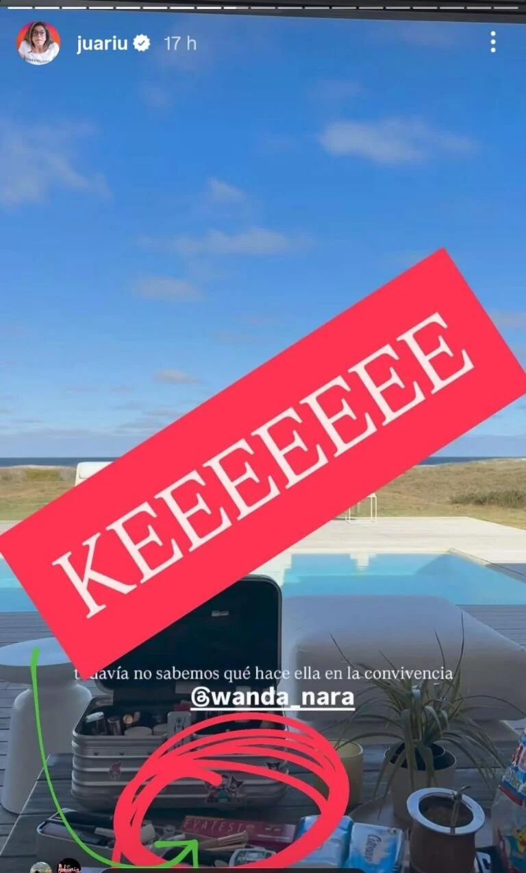 La foto que encendió los rumores de embarazo de Wanda Nara.