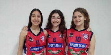 Victoria Barra, Solange Bustos y Camila Bertossi Jugarán el Provincial U 17 de Básquet para San Francisco