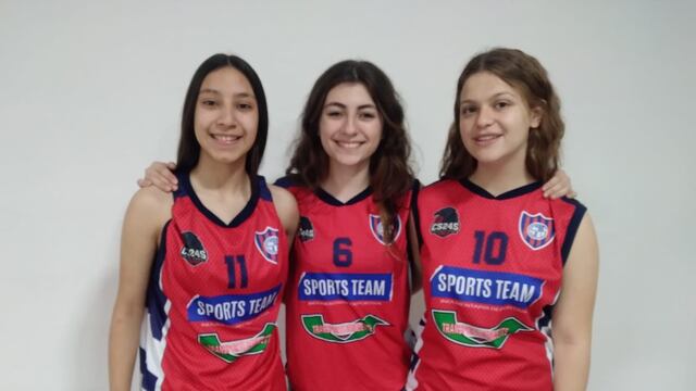 Victoria Barra, Solange Bustos y Camila Bertossi Jugarán el Provincial U 17 de Básquet para San Francisco