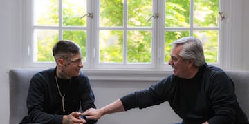 Alberto Fernández recibió a L-Gante en la Quinta de Olivos y el cantante le presentó a Jamaica