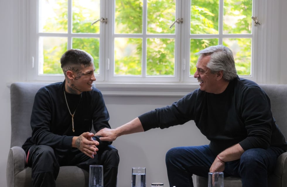 Alberto Fernández recibió a L-Gante en la Quinta de Olivos y el cantante le presentó a Jamaica