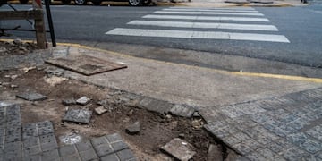 Vereda Rota en Rosario