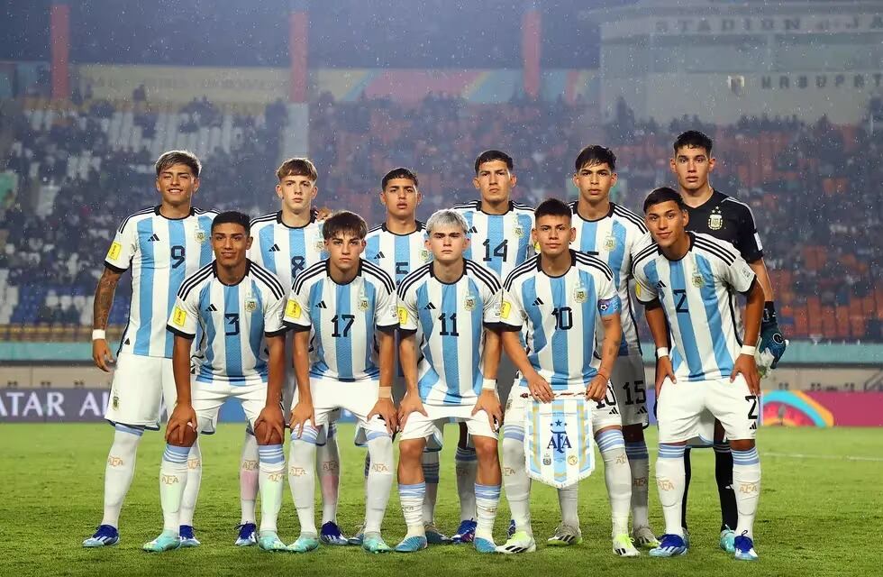 Gustavo Albarracín de Las Varillas debutó con la Selección Argentina Sub 17 con derrota ante Senegal