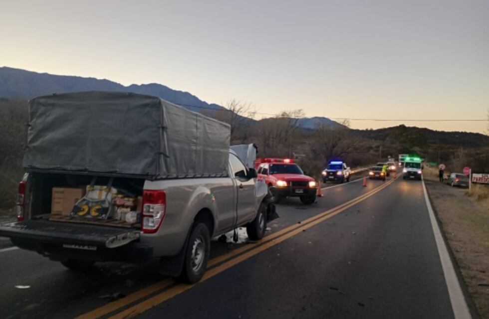 Charbonier: una vaca suelta provocó un accidente en la Ruta 38