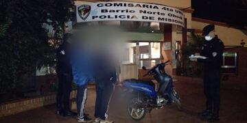 Recuperan motocicleta en Oberá.