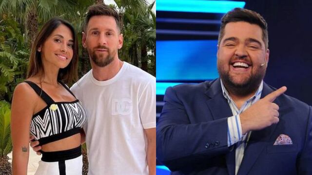 Antonela Roccuzzo, Lionel Messi y Darío Barassi.