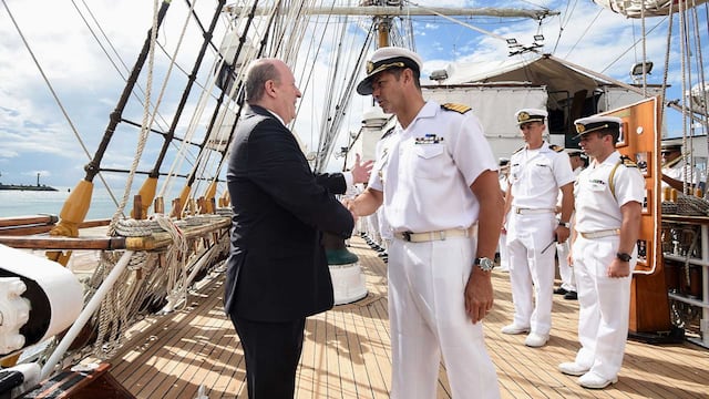 La Fragata Libertad arribó a Costa Rica. (Foto: Gaceta Marinera).