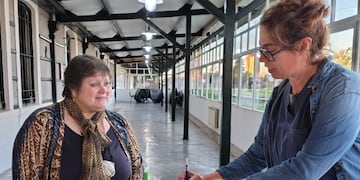 Posta de vacunación en el Centro Cultural La Estación