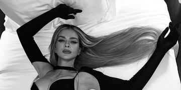 La China Suárez cautivó desde la cama.