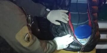 Aristóbulo del Valle: llevaba cogollos de marihuana escondidos en una lata de leche.
