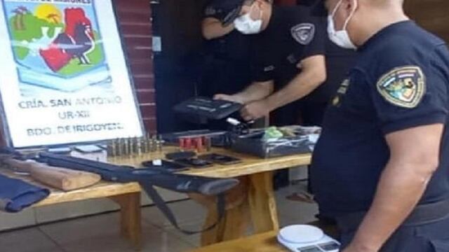 San Antonio: secuestrar armas, droga en una vivienda.