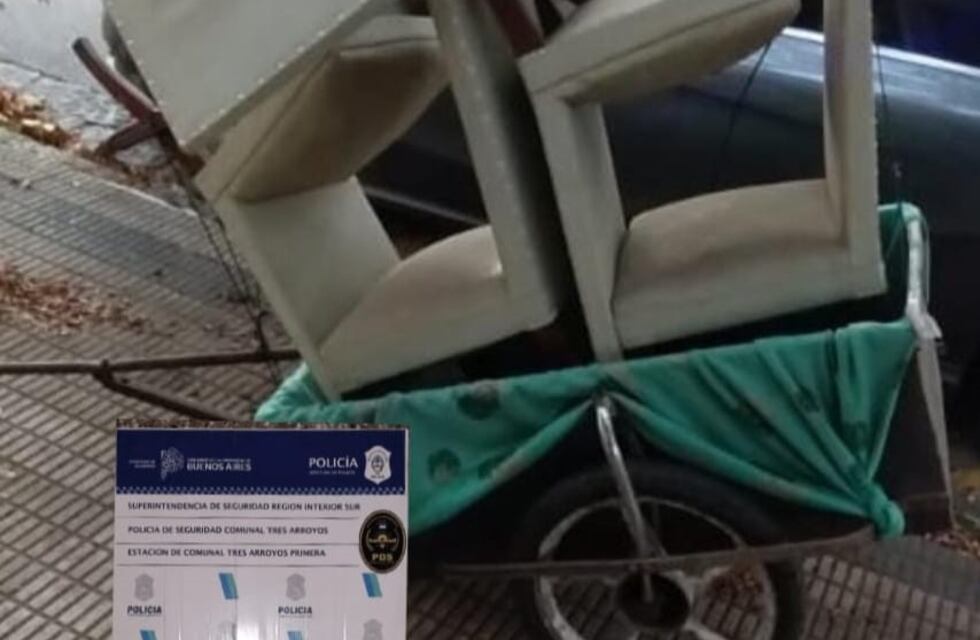 Tres Arroyos: pareja aprehendida por robar en una vivienda