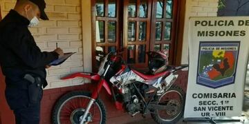 San Vicente y Garupá: un detenido y se recuperaron dos motocicletas.