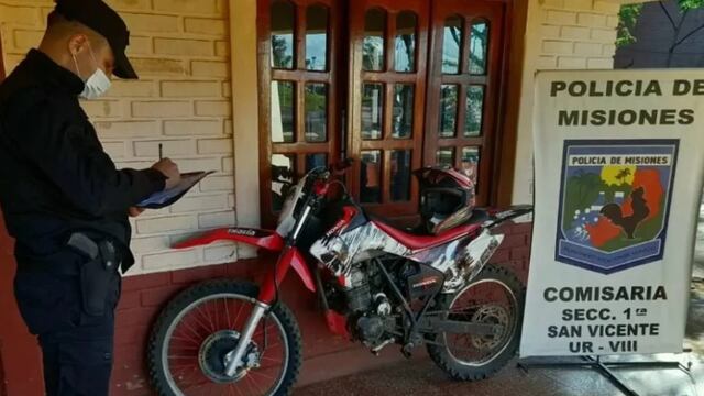 San Vicente y Garupá: un detenido y se recuperaron dos motocicletas.