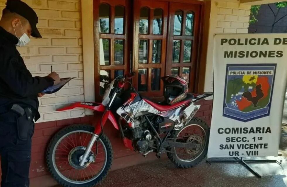 San Vicente y Garupá: un detenido y se recuperaron dos motocicletas