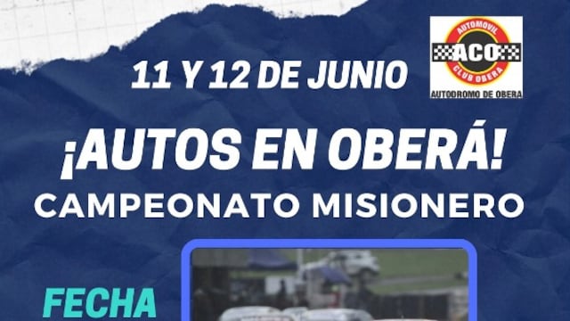 Al rugir de motores, este fin de semana se llevará a cabo el Misionero de Pista en Oberá.