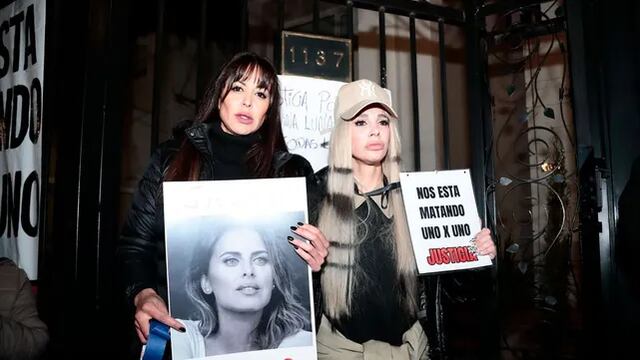 Stefy Xipolitakis en la marcha contra Lotocki