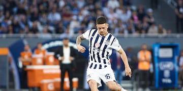 Rodrigo Garro en el Talleres-Belgrano de este domingo (Prensa Talleres)