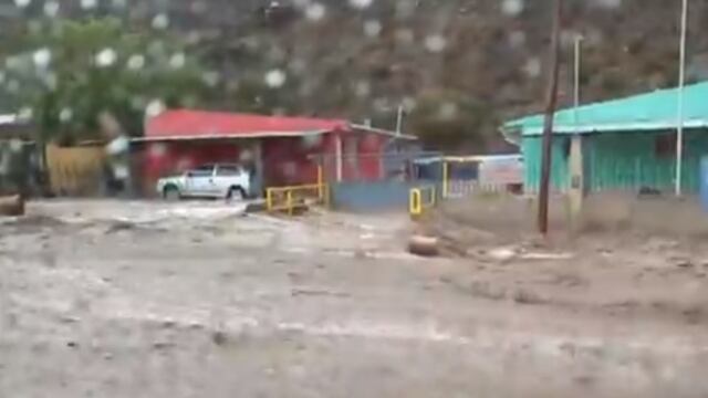 Aluvión en Potrerillos.