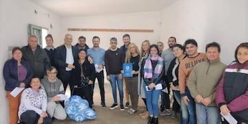 El senador Alcides Calvo en Frontera