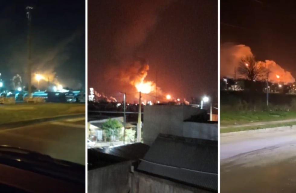 Video: explosiones, fuego y humo en una refinería de La Plata alertaron a los vecinos