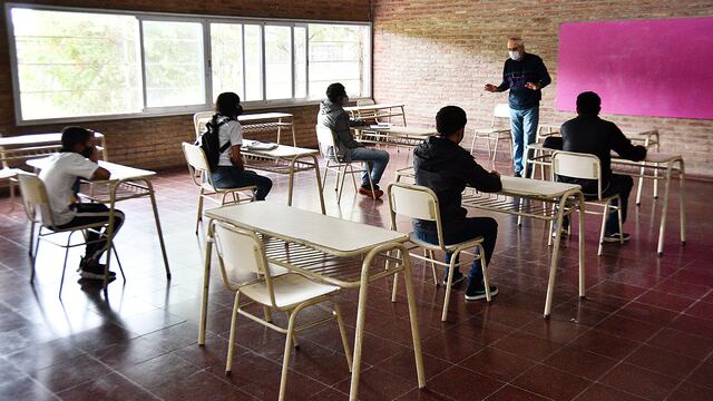 Después de las vacaciones de invierno retornaron las clases presenciales en Córdoba.  (Pedro Castillo)