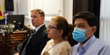 Los padres de Fernando Báez Sosa, en la sexta jornada del juicio por el asesinato de su hijo. Foto: Clarín