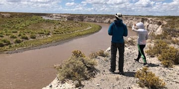 Algunos de los lugares que recorrieron durante la filmación del documental sobre el río Atuel.