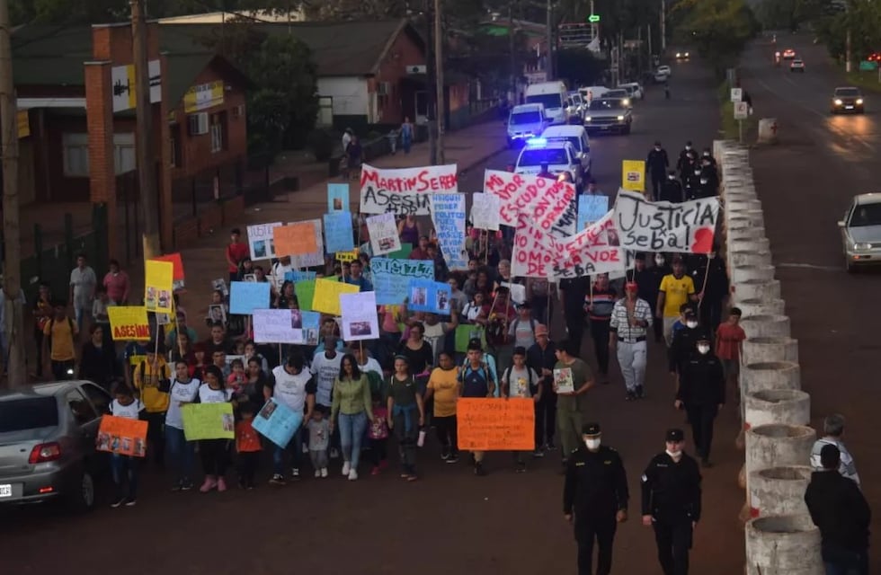 Marcharon pidiendo justicia por Sebastián Ferreira en Jardín América
