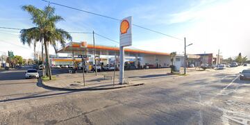 Lugar donde explotó el auto en La Plata.
