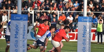 Dogos XV y Yacare XV, por la primera fecha del Súper Rugby Américas en cancha del Tala RC. (Facundo Luque / La Voz)