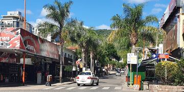 Centro de Villa Carlos Paz, otoño 2021.