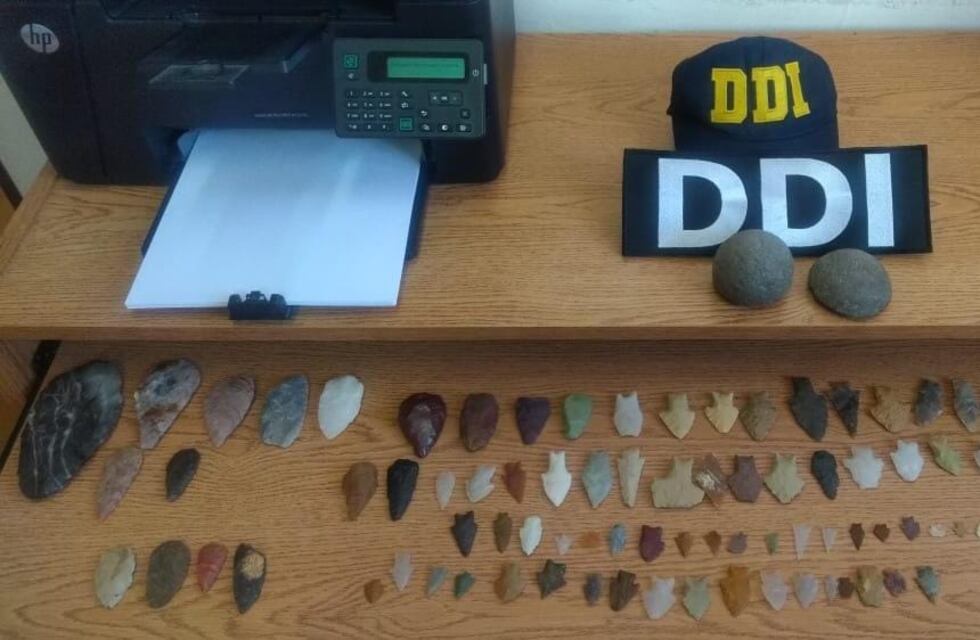 Por una denuncia en Catamarca secuestran 90 piezas arqueológicas en Pico Truncado puestas a la venta por un trabajador petrolero