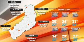 Continúa el clima inestable en Misiones.