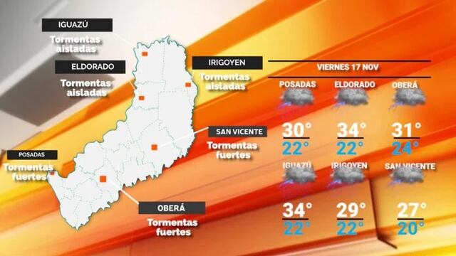 Continúa el clima inestable en Misiones.