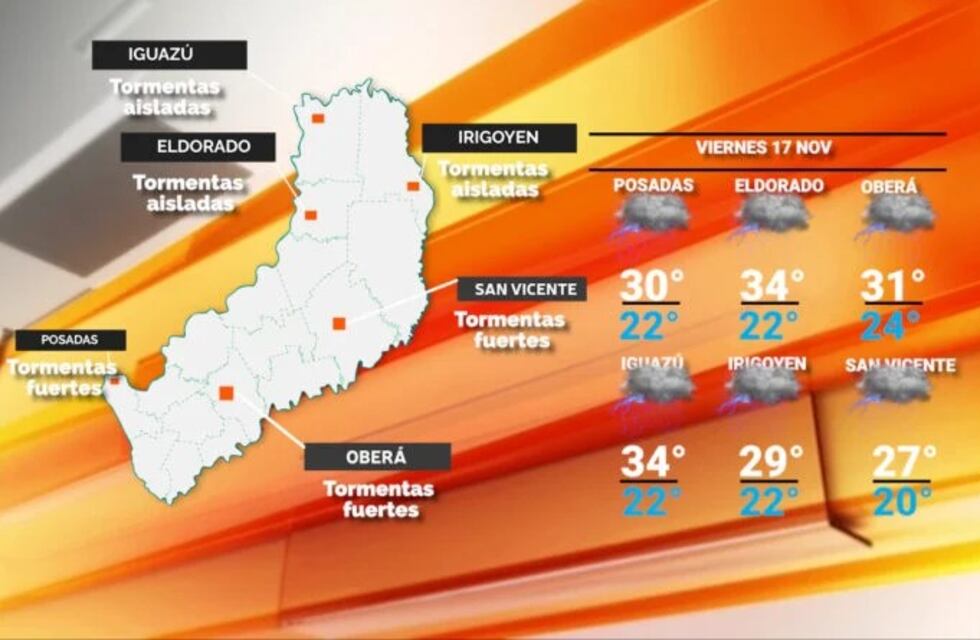 Continúa el clima inestable en Misiones