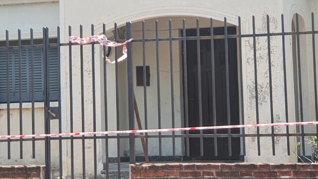 Villa Dolores. La vivienda donde hallaron a la víctima. (La Voz)