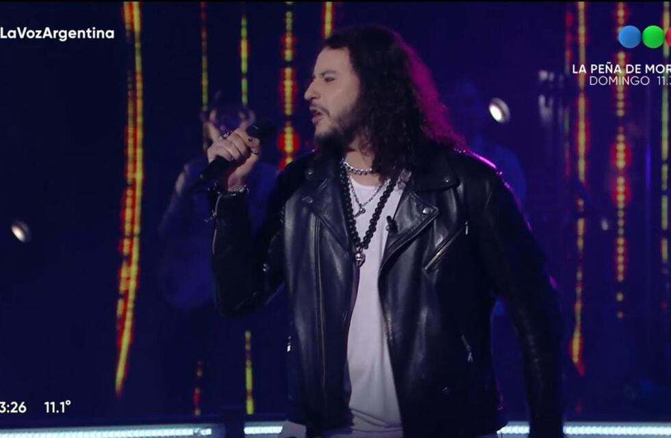 Lucas Bongiovanni compitió en las batallas de La Voz Argentina a puro rock