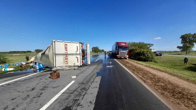 Accidente en la Autopista Córdoba Rosario a la altura de Toledo. (La Voz)