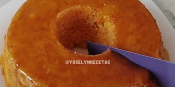 Bizcochuelo de naranja sin harina.