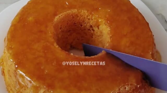 Bizcochuelo de naranja sin harina.