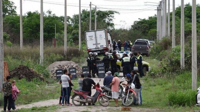 Lugar donde encontraron el cuerpo de Celeste Lois