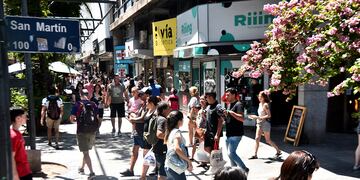 Mucha gente buscando regalos para la Navidad en los comercios del centro de Córdoba. (Pedro Castillo / La Voz)